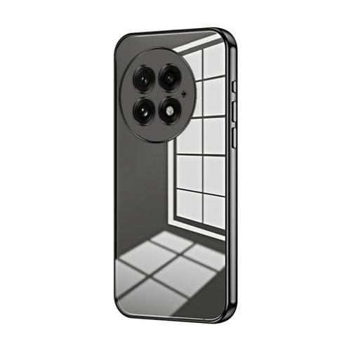 Funda para Teléfono OnePlus 13 con Orificios Finos y Revestimiento Transparente (Negra)