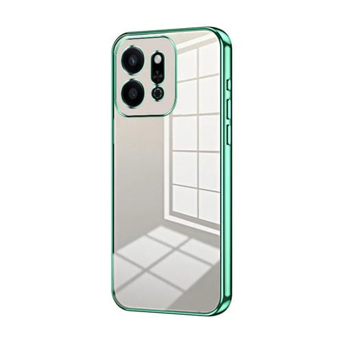Funda para Honor Play 9T 5G con Orificios Finos y Revestimiento Transparente (Verde)