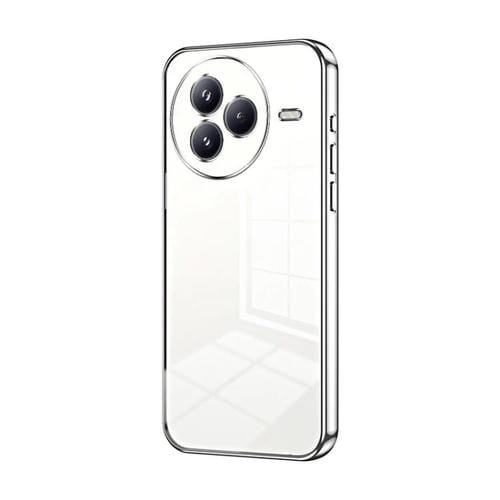 Funda transparente con orificios finos para Xiaomi Civi 5 Pro (plateada)