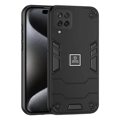 Funda para Teléfono Samsung Galaxy A12 2 En 1 a Prueba de Golpes (Negro)