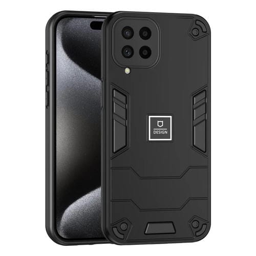 Funda para Teléfono Samsung Galaxy M53 5G 2 En 1 a Prueba de Golpes (Negro)