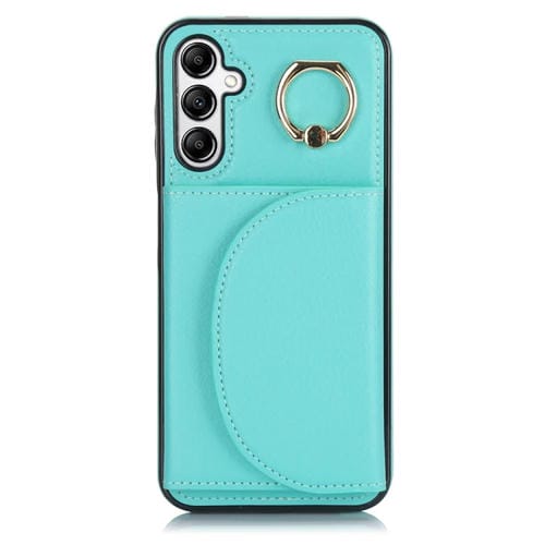 Funda para Teléfono Samsung Galaxy A14 4G 5G Ym007 con Soporte para Anillo y Tarjeta (Verde)