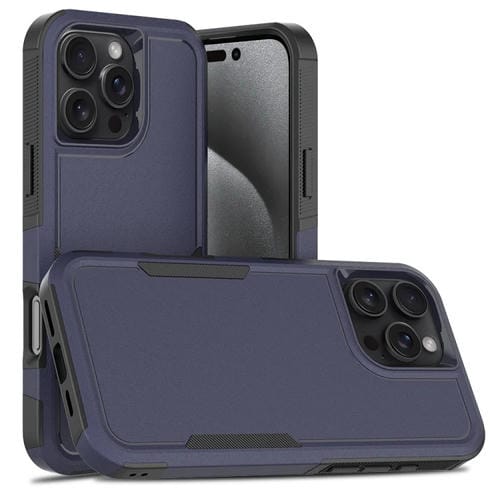Funda para iPhone 16 Pro Max 2 en 1 PC + TPU (Azul Oscuro)