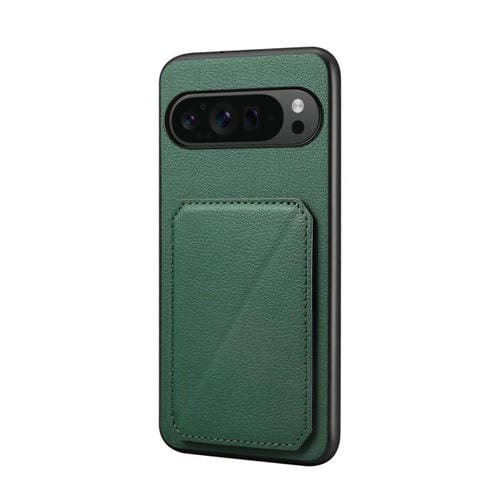 Funda para Google Pixel 10 Pro / 10 D04 con textura de becerro y ranura para dos tarjetas (verde)