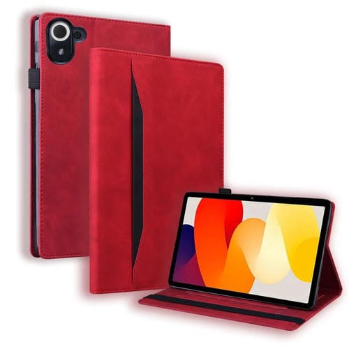 Funda de cuero resistente a los golpes para Xiaomi Redmi K Pad (roja)