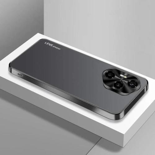 Funda Acrílico Esmerilado con Galvanoplastia para Honor 300 Pro Ag (Negra)