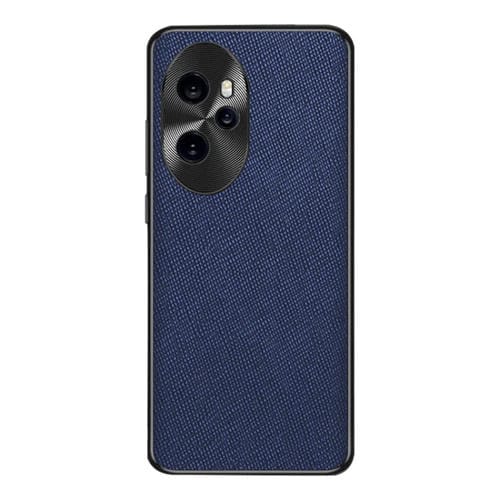 Funda para Honor 100 Pro de Cuero PU con Textura Cruzada (Azul Zafiro)