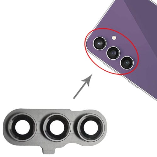 Rear Camera Lens Cover Samsung Galaxy S23 FE SM-S711B (Black) - Pack of (10 Pieces)