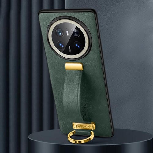 Funda para Teléfono Huawei Mate 70 Cuero Híbrido Sulada a Prueba de Golpes (Verde)