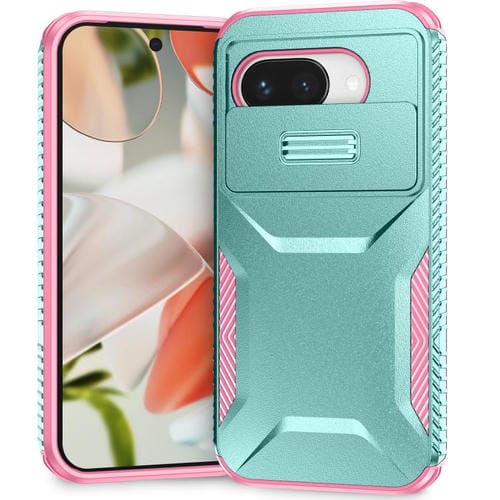 Funda Deslizante Camshield para Google Pixel 9A (Gris, Verde y Rosa)