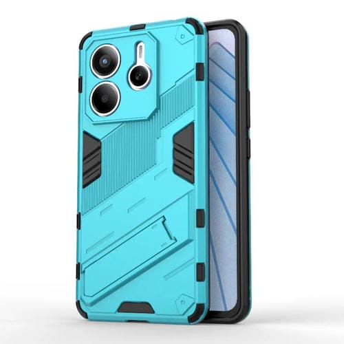 Para Redmi Note 14 5G Punk Armor 2 En 1 PC + Funda de Teléfono de TPU con Soporte (Azul)