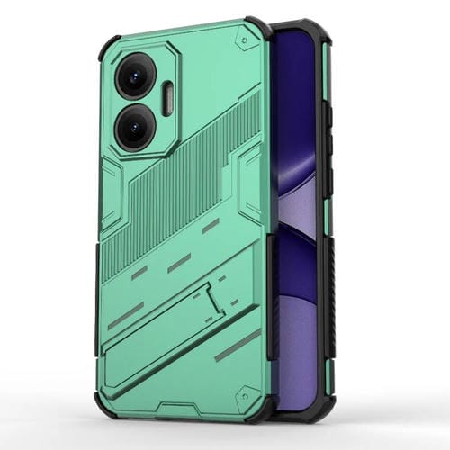 Funda 2 en 1 de PC + TPU con soporte para Redmi Turbo 4 Pro Punk Armor (verde)