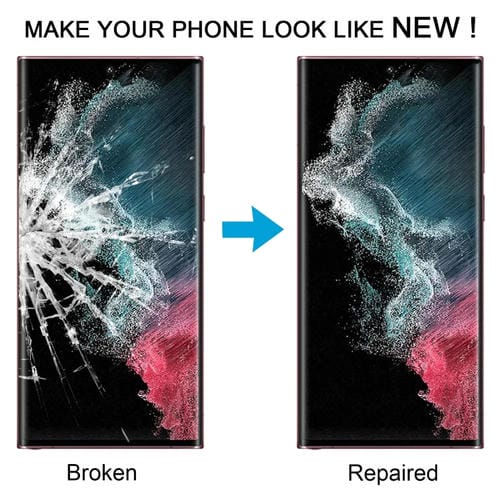 Außenlinsenglas Samsung Galaxy S22 Ultra mit OCA-Klebstoff - (10 Stück)