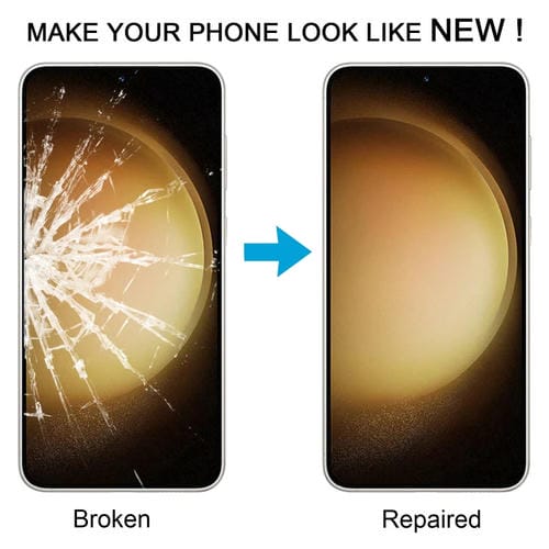 Glass Lens Outer Front Screen Samsung Galaxy S23 SM-S916B with OCA Adhesive (10 Pieces)