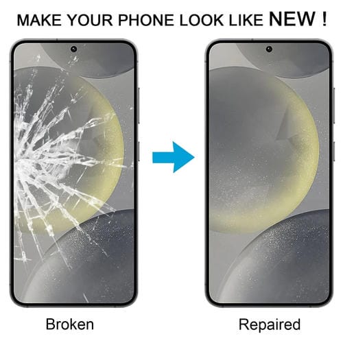 Außenglaslinse Samsung Galaxy S24 SM-S921B mit OCA-Klebstoff (10 Stück) Frontbildschirm