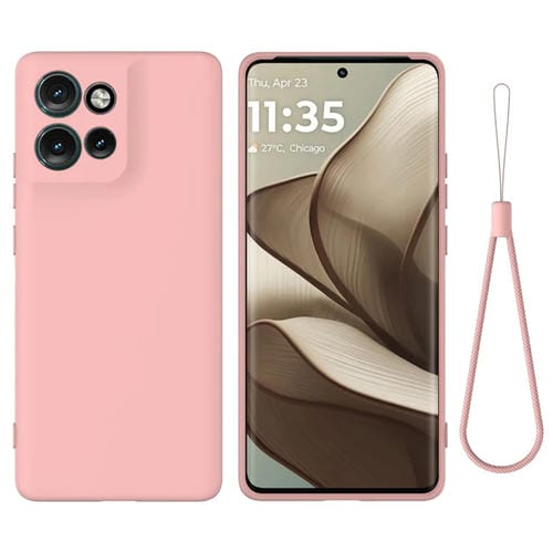 Funda Silicona Líquida para Motorola Edge 50 Neo Protección Total (Rosa)