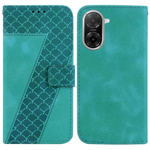 Funda de cuero con relieve de siete formas para Redmi A5 4G (171,7 mm) (verde)