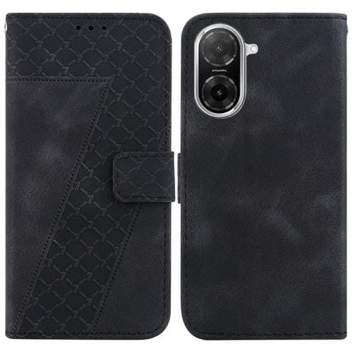 Funda de cuero con relieve de siete formas para Redmi A5 4G (171,7 mm) (negra)