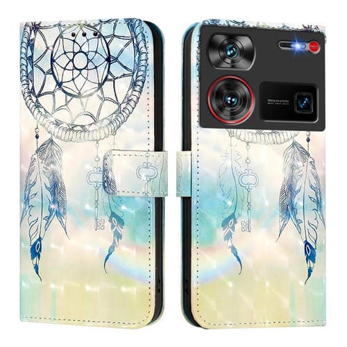 Funda de Cuero con Tapa Horizontal para ZTE Nubia Z60 Ultra (Dream Wind Chimes)