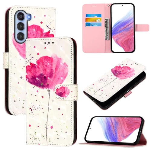 Funda de Cuero con Tapa Horizontal y Pintura 3D para ZTE Nubia S 5G A403Zt (Flor)