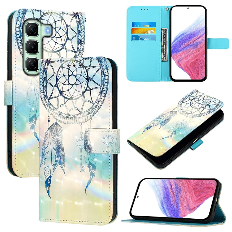 Funda de Cuero con Tapa Horizontal y Pintura 3D para Infinix Hot 50 4G (Dream Wind Chimes)