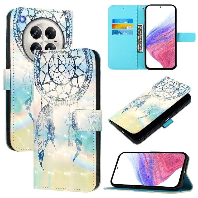 Funda de Cuero con Tapa Horizontal y Pintura 3D para Infinix Zero 40 4G/5G (Dream Wind Chimes)