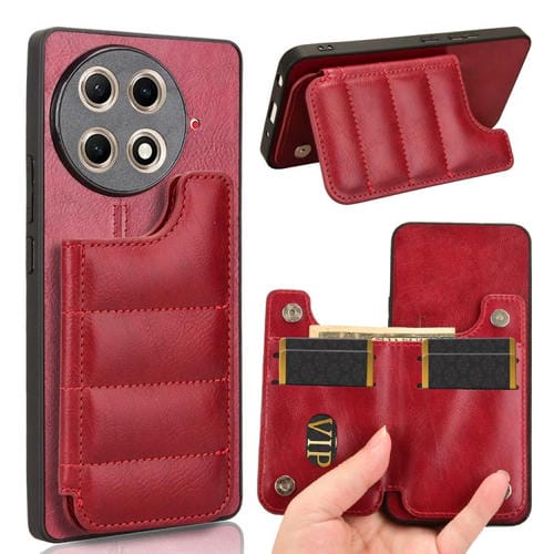 Funda para Teléfono Tecno Camon 30S y 30S Pro con Patrón de Vaca (Roja)