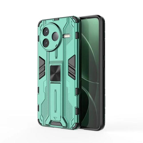 Funda para Teléfono con Soporte de TPU y PC para Redmi K80 Supersonic (Verde)