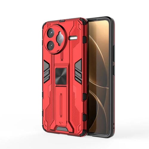 Funda para Teléfono con Soporte de TPU y PC Supersonic para Redmi K80 Pro (Roja)