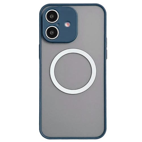 Funda MagSafe con diseño de ojo de halcón para iPhone 17 (azul rey)