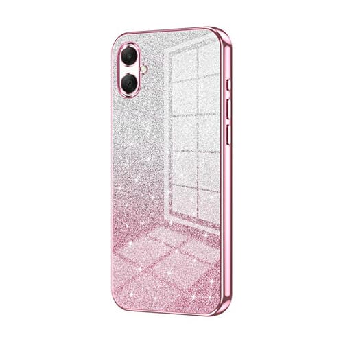 Funda para Samsung Galaxy A07 con purpurina degradada en polvo galvanizado (rosa)