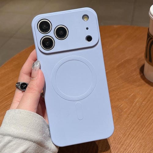 For iPhone 17 Pro Solid Color Liquid Silicone MagSafe Magnetic Phone Case(Yuanfeng Blue)