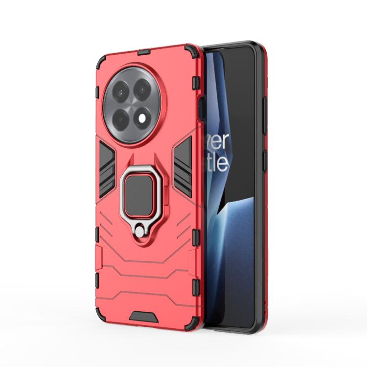 Funda para OnePlus Ace 5 5G/13R con Soporte de Anillo Magnético PC + TPU (Rojo)