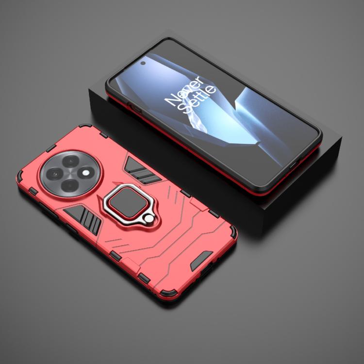 Funda para OnePlus Ace 5 5G/13R con Soporte de Anillo Magnético PC + TPU (Rojo)
