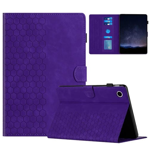 Funda para Tablet Samsung Galaxy Tab A8 10.5 (2021) X205 con Relieve Panal de Abeja (Morado)