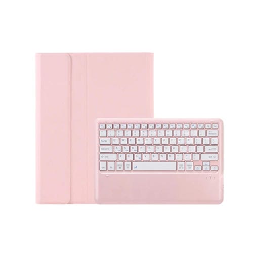 Funda para Tableta Xiaomi Redmi Pad Pro 12.1 A0N11 con Teclado Bluetooth Desmontable (Rosa y Blanco)