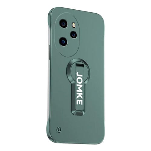 Estuche para Teléfono Honor 100 Pro con Soporte Giratorio 360° y Barniz para Hornear (Verde)