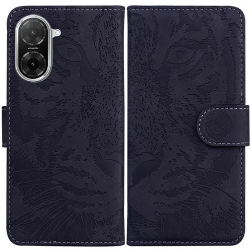 Funda de cuero con estampado de tigre para Redmi A5 4G (171,7 mm) (negro)