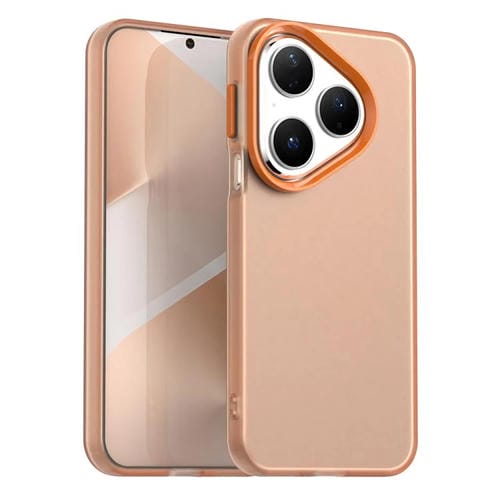 Funda híbrida de TPU a prueba de golpes para Huawei Pura 80 Candy PC (naranja)