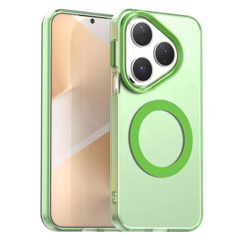 Funda híbrida de TPU y PC con Magsafe Candy para Huawei Pura 80 (verde)