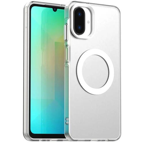 Funda híbrida de TPU y PC con Magsafe Candy para Samsung Galaxy A07 4G (blanca)