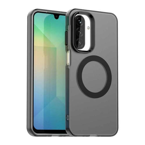 Funda híbrida de TPU y PC con Magsafe Candy para Samsung Galaxy A17 5G (negra)