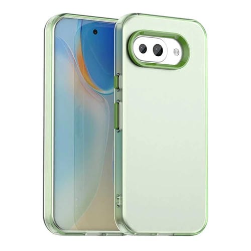 Funda híbrida TPU para Google Pixel 9A a prueba de golpes Candy PC (Verde)