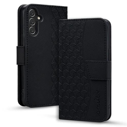 Funda de Cuero Samsung Galaxy A26/A16 5G con Hebilla de Diamante y Cordón (Negra)