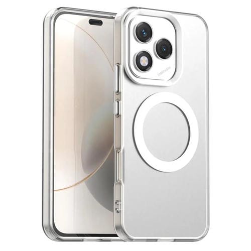 Funda híbrida de TPU y PC con Magsafe para Honor 400 Lite (Blanca)