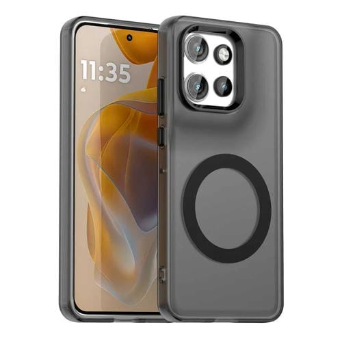 Funda híbrida TPU y PC con Protección Magsafe Candy para Motorola Edge 50 Neo (Negra)