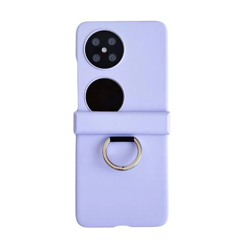Funda para Teléfono Huawei Pocket 2 con Anillo Ultrafino y Bisagra (Morado)