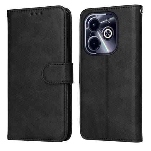 Funda Piel Sintética Infinix Hot 40I Textura Clásica Becerro (Negra)