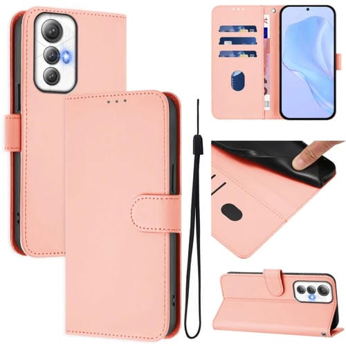 Funda de Piel con Cordón para Cubot Max 5 (Rosa)