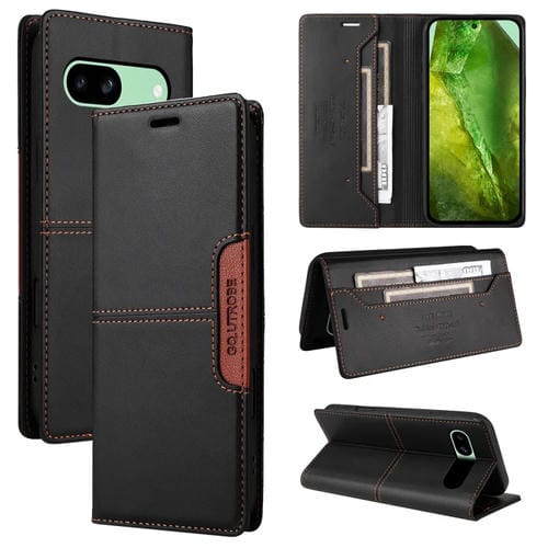 Funda Cuero Antirrobo Rfid Gqutrobe G01 para Google Pixel 8A (Negra)
